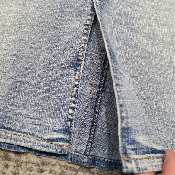 HYDRAULIC Denim Skirt with Front Slit -9/10 - Picture 2 of 5